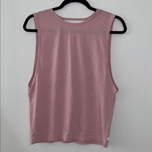 Fabletics Pink Muscle-Tee Style Workout-Top